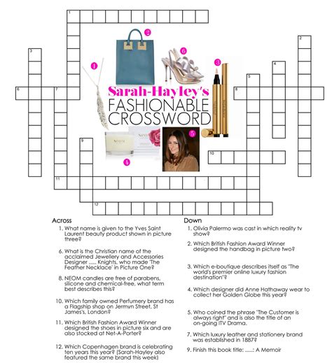 Chic Clue: Solve the Fashionable Crossword Puzzle